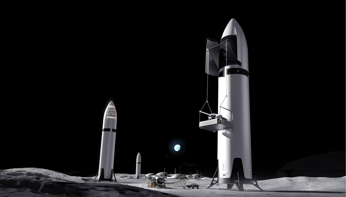 Starship upper stage during testing